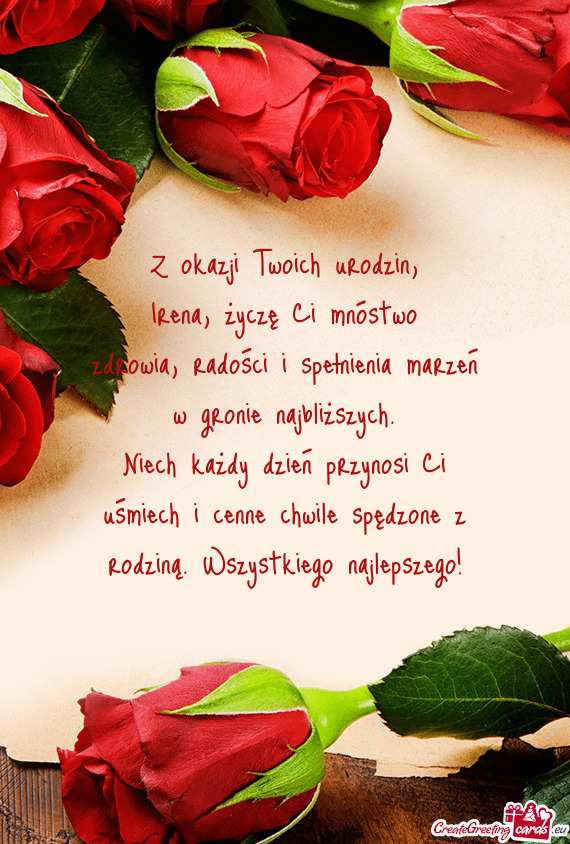 Zdrowia, radości i spełnienia marzeń w gronie najbliższych