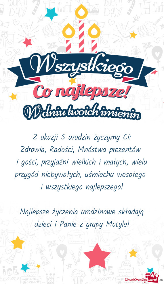 Zdrowia, Radości, Mnóstwa prezentów