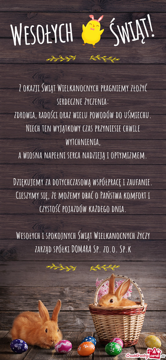 Zdrowia, radości oraz wielu powodów do uśmiechu