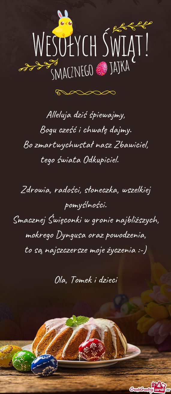 Zdrowia, radości, słoneczka, wszelkiej pomyślności