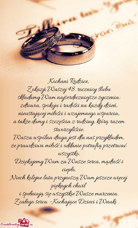 Zdrowia, spokoju i radości na każdy dzień