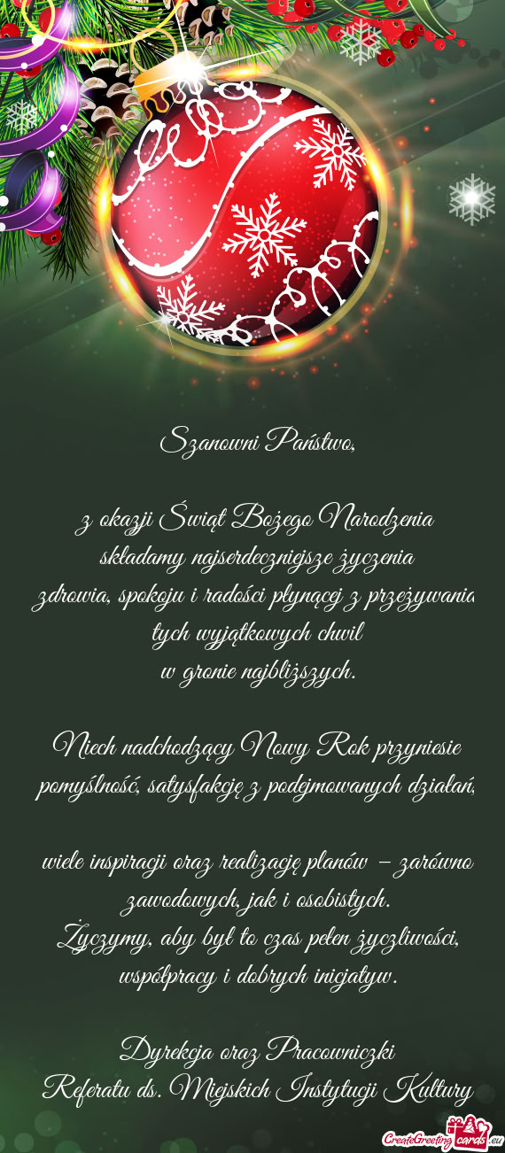 Zdrowia, spokoju i radości płynącej z przeżywania tych wyjątkowych chwil