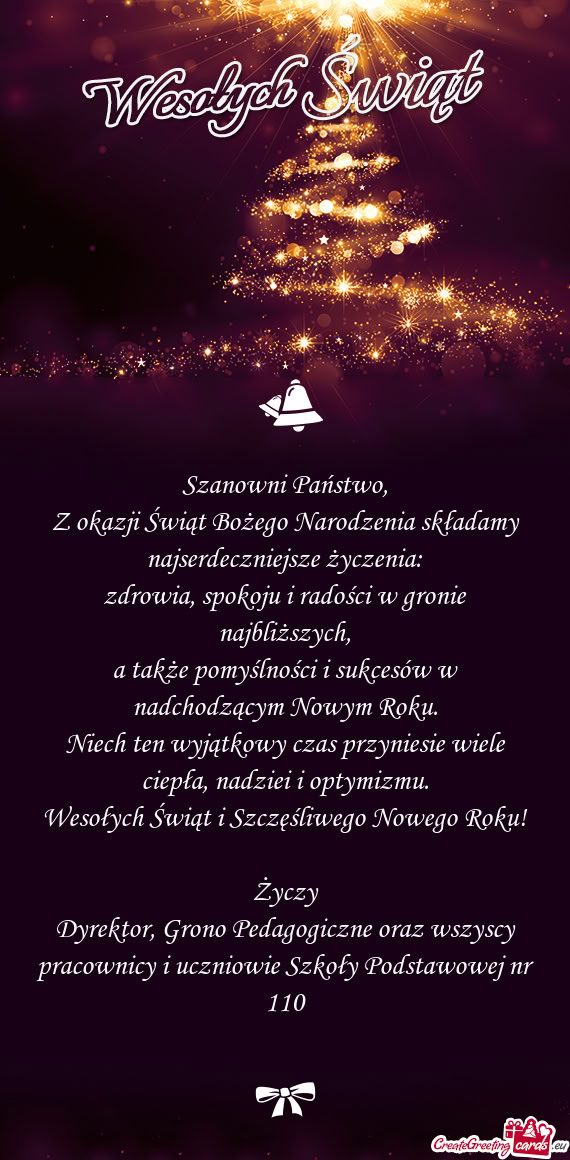 Zdrowia, spokoju i radości w gronie najbliższych