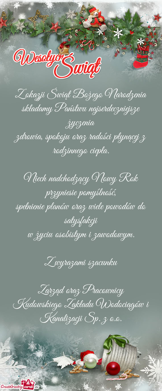 Zdrowia, spokoju oraz radości płynącej z rodzinnego ciepła