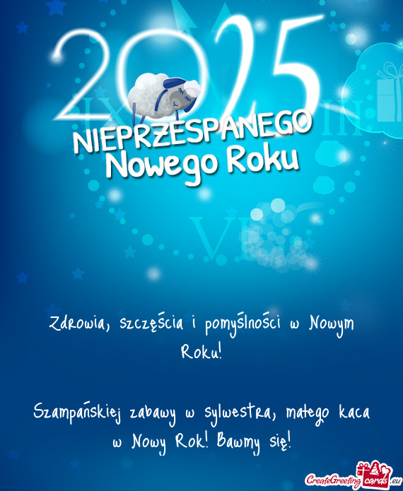 Zdrowia, szczęścia i pomyślności w Nowym Roku