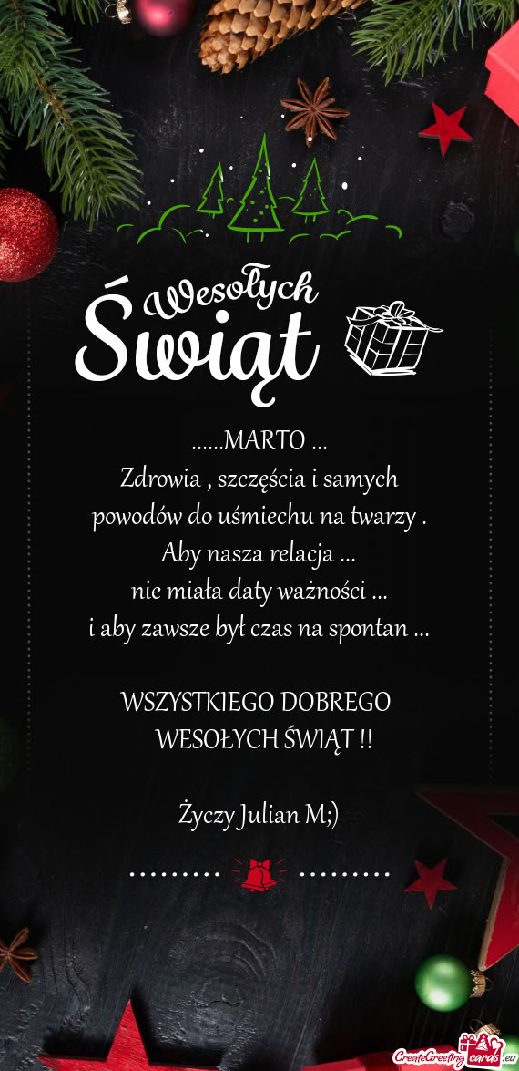 Zdrowia , szczęścia i samych