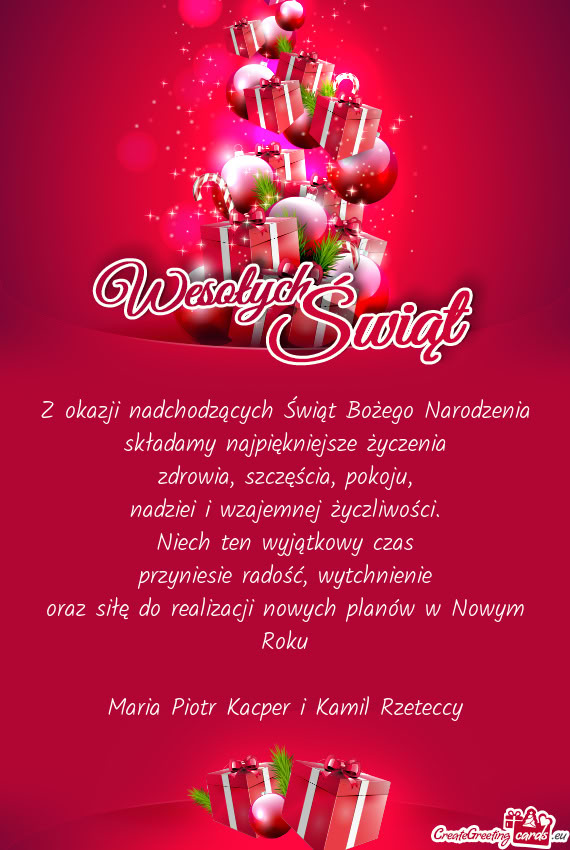 Zdrowia, szczęścia, pokoju