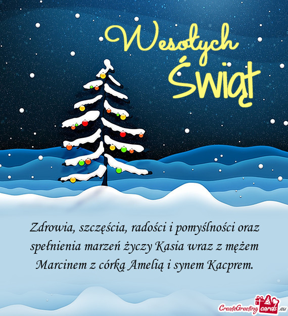 Zdrowia, szczęścia, radości i pomyślności oraz spełnienia marzeń Kasia wraz z mężem