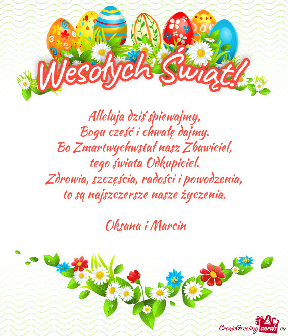 Zdrowia, szczęścia, radości i powodzenia