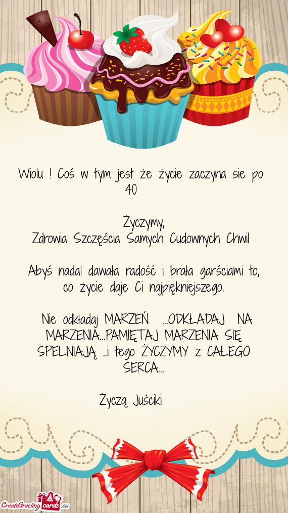 Zdrowia Szczęścia Samych Cudownych Chwil