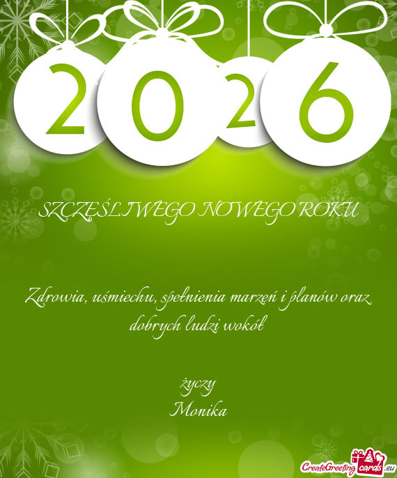 Zdrowia, uśmiechu, spełnienia marzeń i planów oraz dobrych ludzi wokół