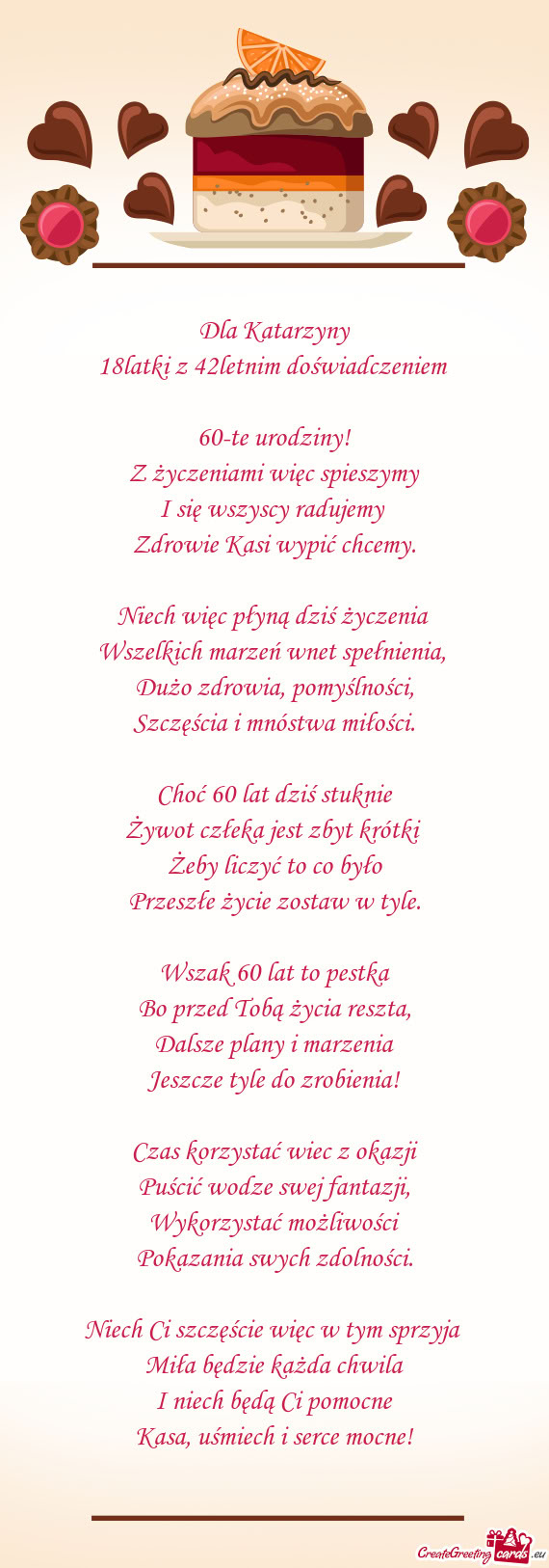 Zdrowie Kasi wypić chcemy