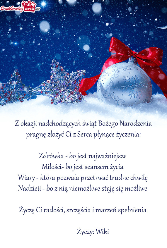 Zdrówka - bo jest najważniejsze