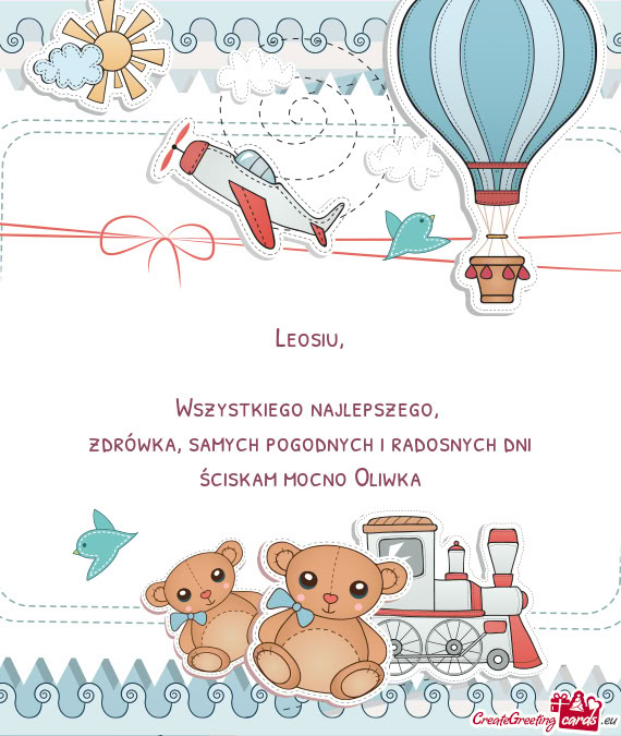 Zdrówka, samych pogodnych i radosnych dni