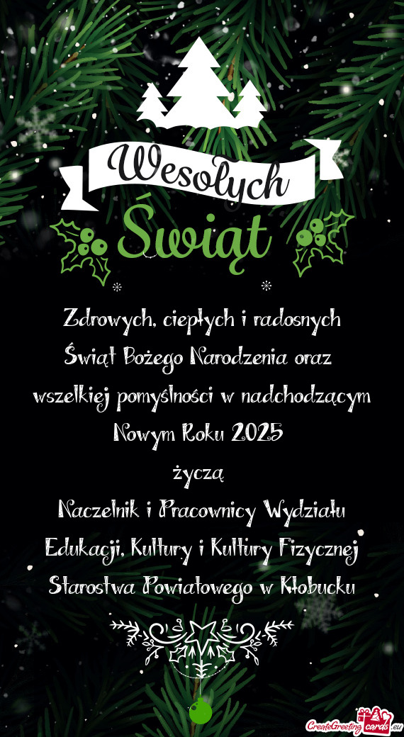 Zdrowych, ciepłych i radosnych