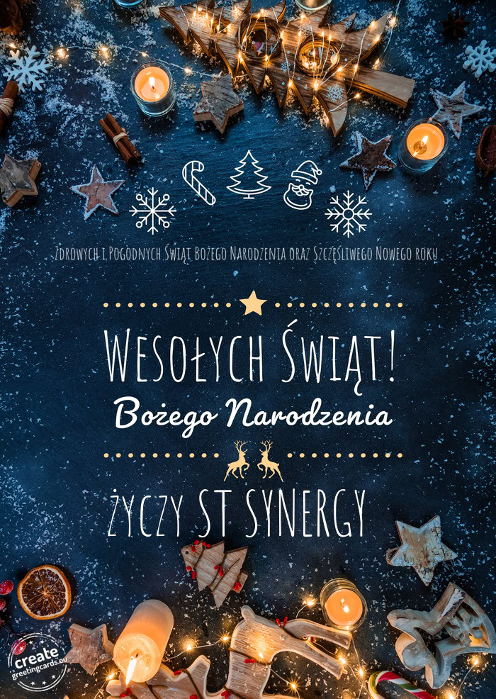 Zdrowych i Pogodnych Świąt Bożego Narodzenia oraz Szczęśliwego Nowego roku Wesołych Świąt ż