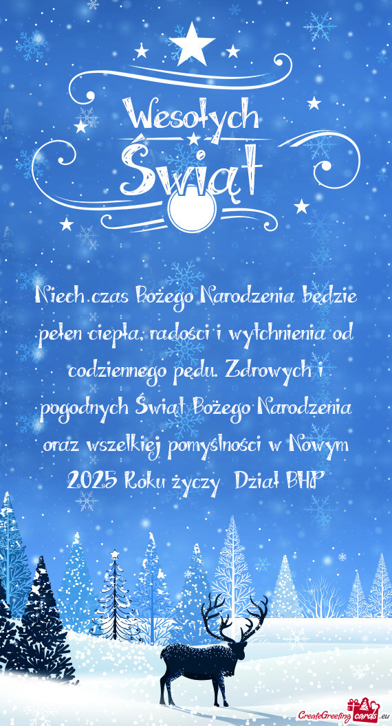 Zdrowych i pogodnych Świąt Bożego Narodzenia oraz wszelkiej pomyślności w Nowym 2025 Roku życ