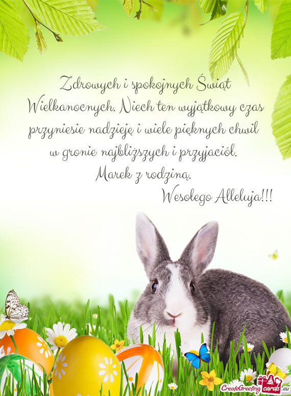Zdrowych i spokojnych Świąt Wielkanocnych. Niech ten wyjątkowy czas przyniesie nadzieję i wiele