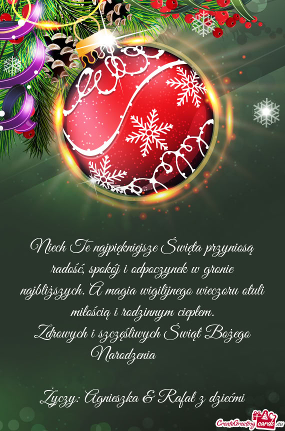 Zdrowych i szczęśliwych Świąt Bożego Narodzenia 🌲🌲