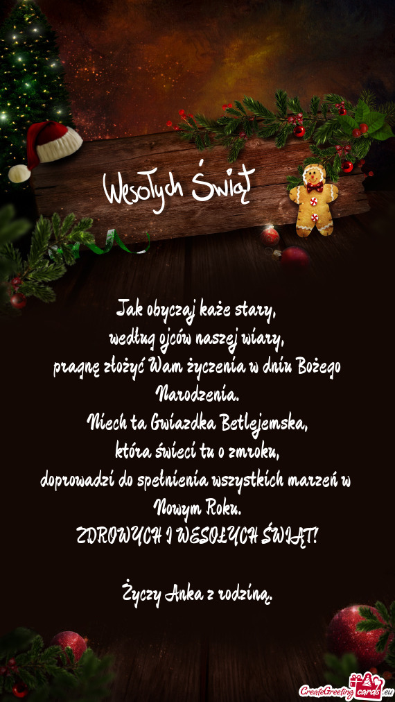 ZDROWYCH I WESOŁYCH ŚWIĄT! Anka z rodziną