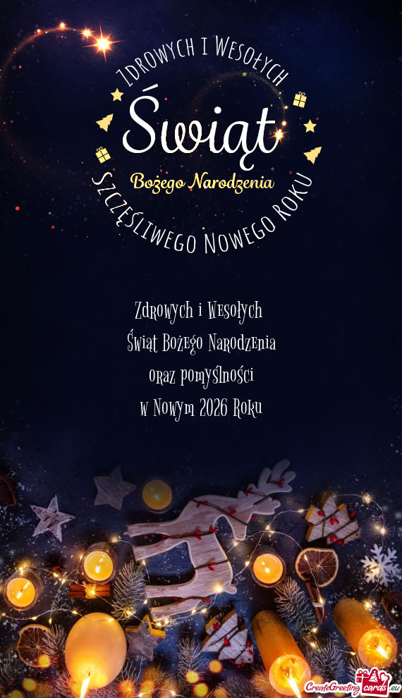 Zdrowych i Wesołych Świąt Bożego Narodzenia oraz pomyślności w Nowym 2026 Roku