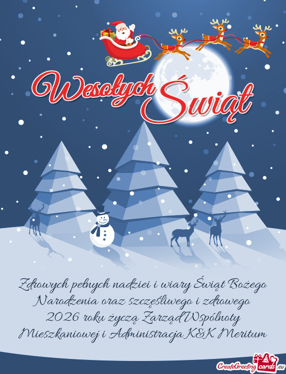 Zdrowych pełnych nadziei i wiary Świąt Bożego Narodzenia oraz
