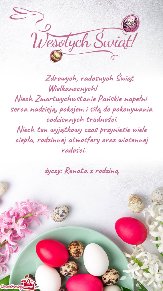 🌿🌸🐣Zdrowych, radosnych Świąt Wielkanocnych! 🐣🌸🌿