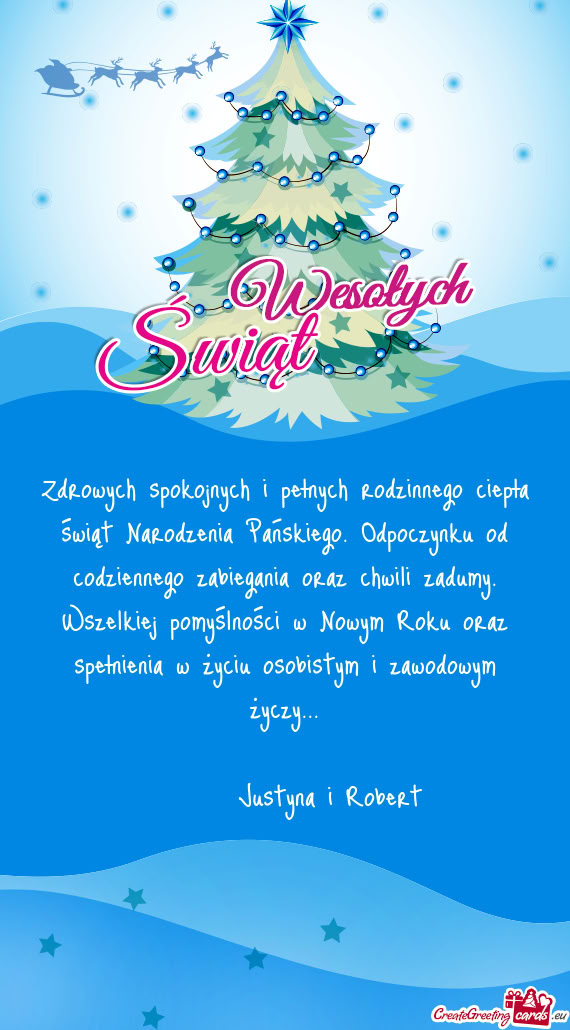 Zdrowych spokojnych i pełnych rodzinnego ciepła świąt Narodzenia