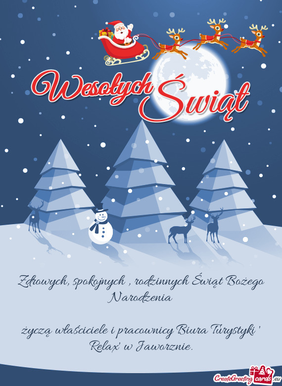 Zdrowych, spokojnych , rodzinnych Świąt Bożego Narodzenia    życzą