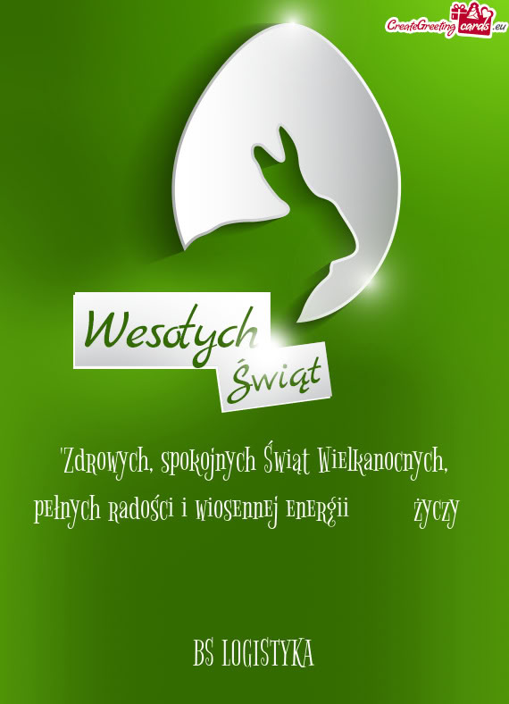 "Zdrowych, spokojnych Świąt Wielkanocnych, pełnych radości i wiosennej energii