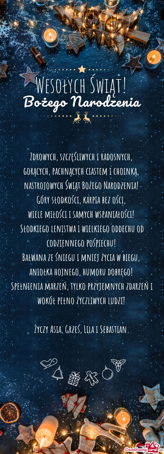 Zdrowych, szczęśliwych i radosnych,   gorących, pachnących ciastem i