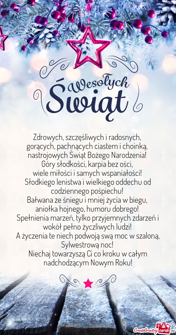 Zdrowych, szczęśliwych i radosnych,   gorących, pachnących ciastem i