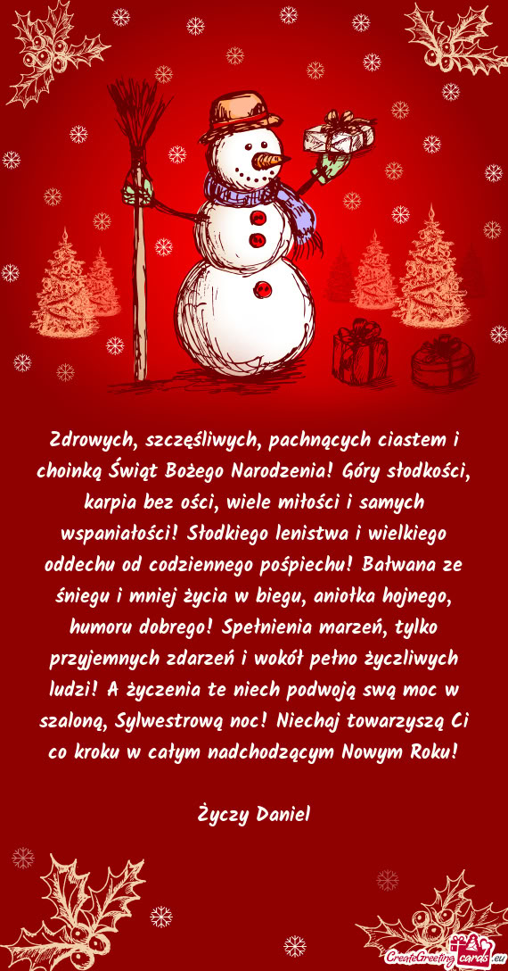 Zdrowych, szczęśliwych, pachnących ciastem i choinką Świąt Bożego Narodzenia! Góry słodkoś