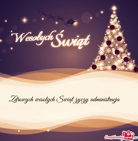 Zdrowych wesołych Świąt administracja 🌝
