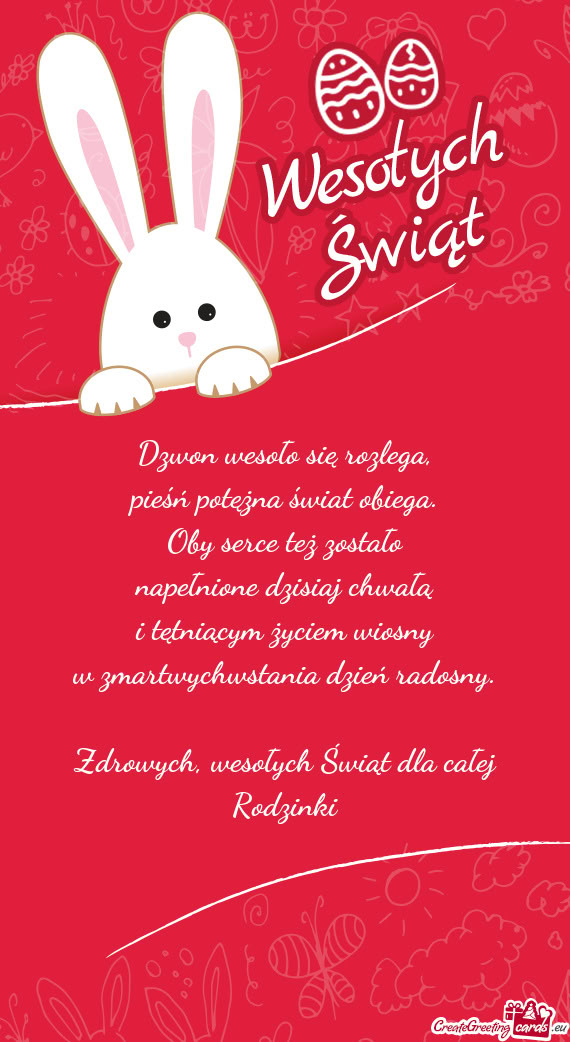 Zdrowych, wesołych Świąt dla całej Rodzinki