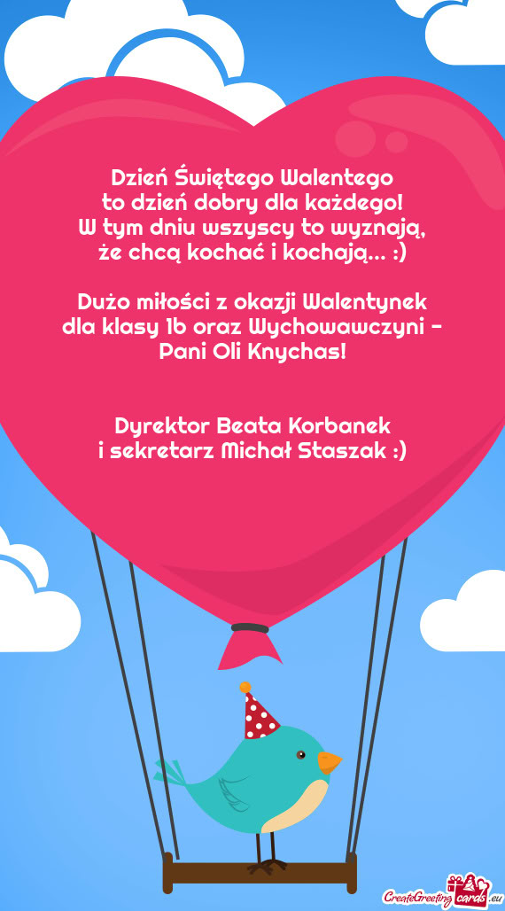 Że chcą kochać i kochają... :)