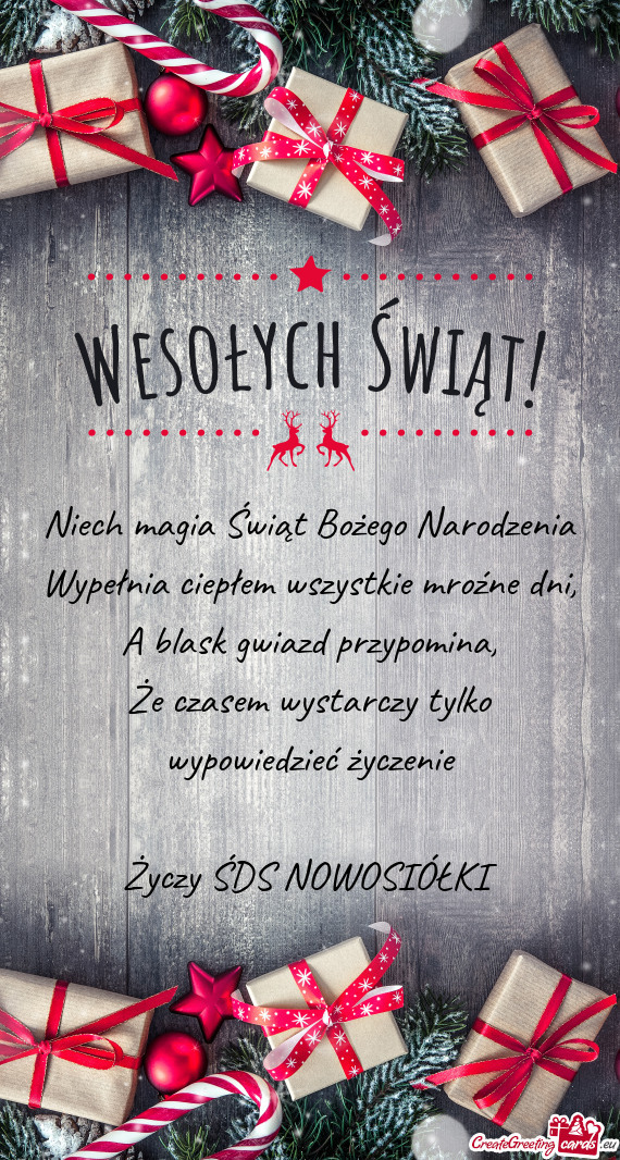 Że czasem wystarczy tylko wypowiedzieć życzenie ŚDS NOWOSIÓŁKI