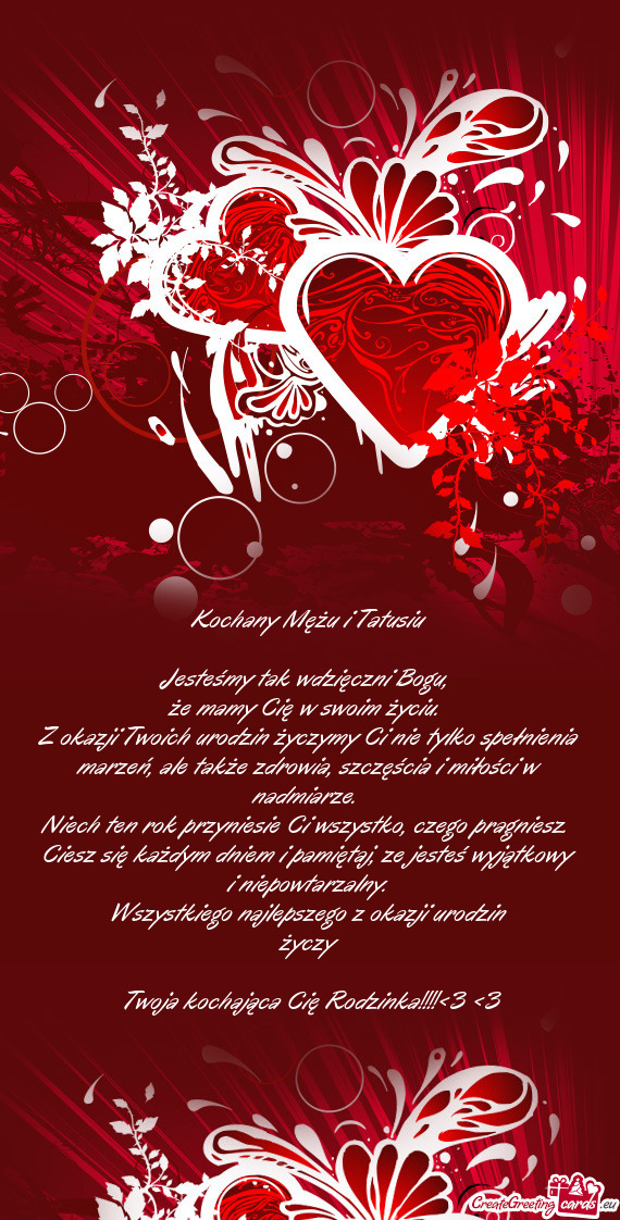 Że mamy Cię w swoim życiu