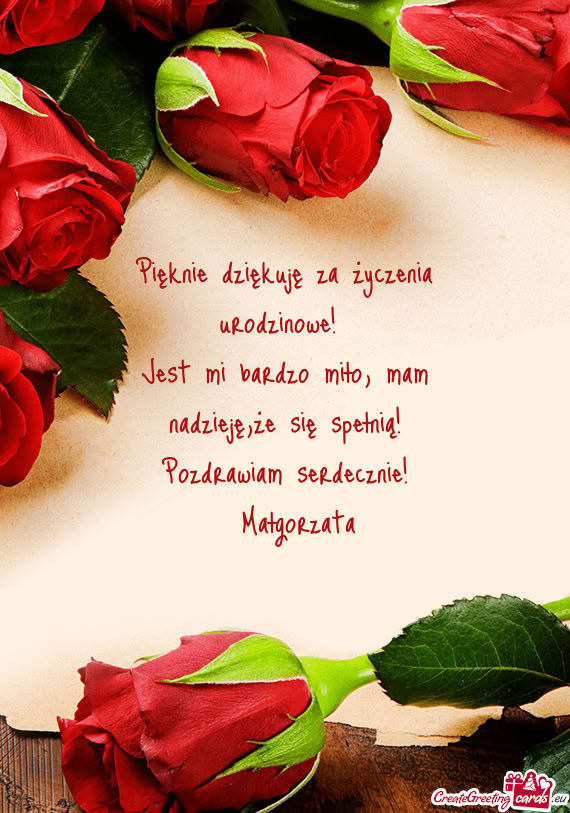Że się spełnią! Pozdrawiam serdecznie! Małgorzata