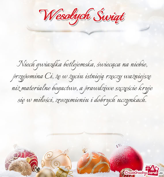 Że w życiu istnieją rzeczy ważniejsze niż materialne bogactwo
