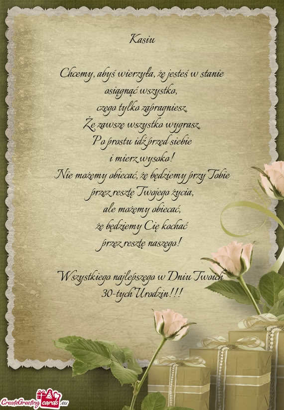 Że zawsze wszystko wygrasz