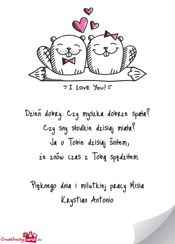 Że znów czas z Tobą spędziłem