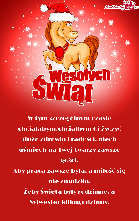 Żeby Święta były rodzinne, a Sylwester kilkugodzinny