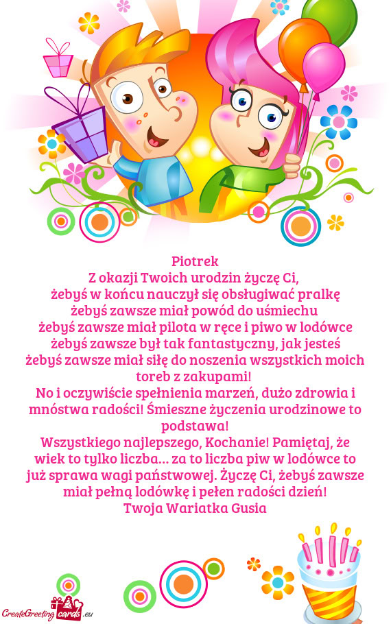 Żebyś w końcu nauczył się obsługiwać pralkę