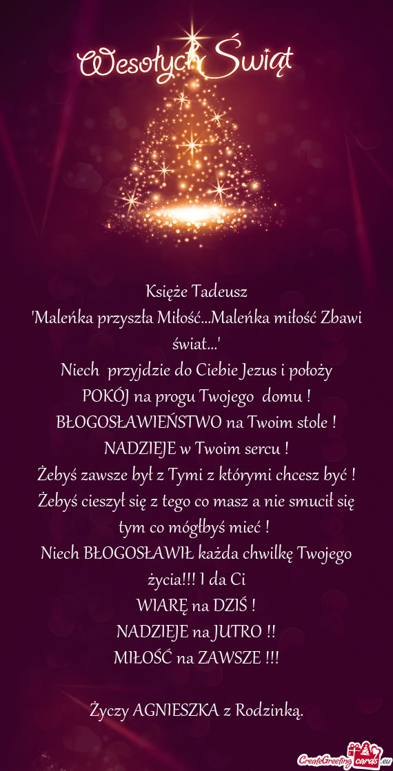 Żebyś zawsze był z Tymi z którymi chcesz być