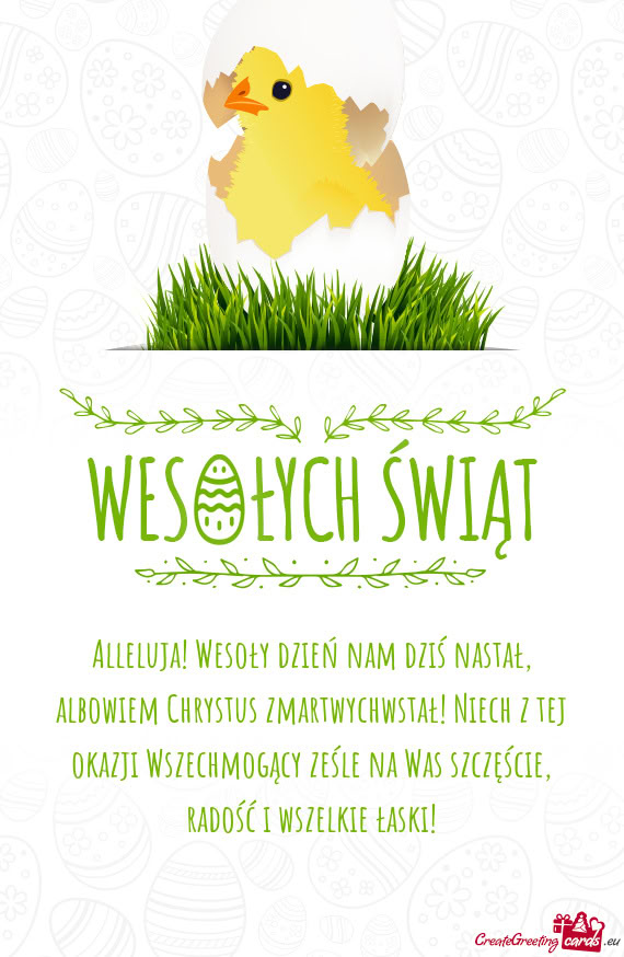 Zechmogący ześle na Was szczęście, radość i wszelkie łaski