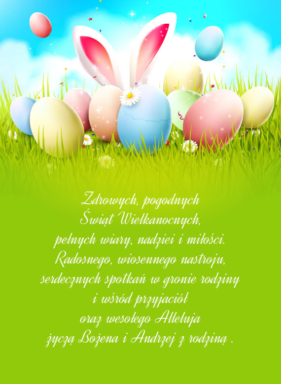 Żena i Andrzej z rodziną