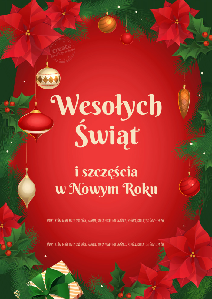 Zenia! Wiary, która może przenosić góry, Nadziei, która nigdy nie zgaśnie, Miłości, która j