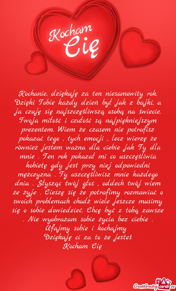 Zentem. Wiem że czasem nie potrafisz pokazać tego , tych emocji , lecz wierzę że również jeste