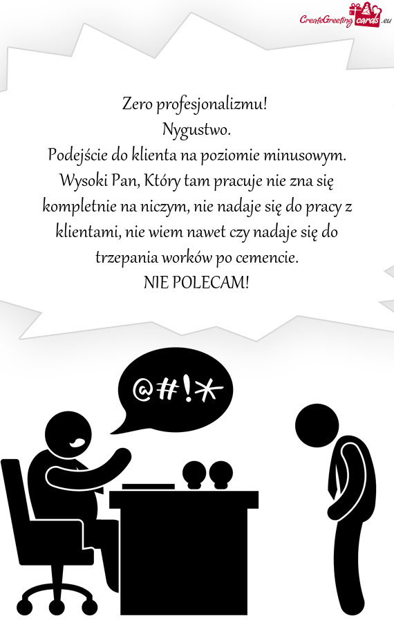 Zero profesjonalizmu